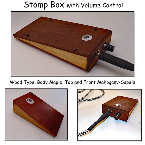 Stomp box with volume - with,